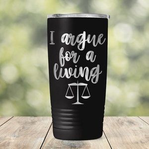 I Argue for a Living Travel Coffee Mug